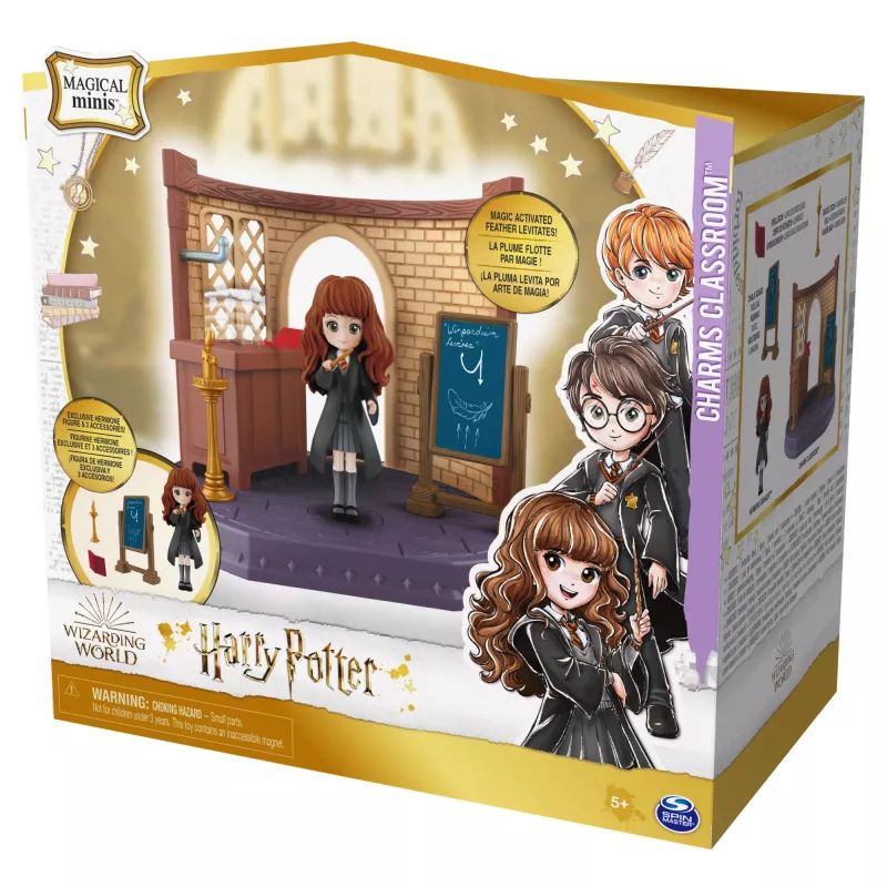 Wizarding World Harry Potter, Magical Minis Klasa Zaklęć z ekskluzywną figurką Hermiony Granger i akcesoriami, zabawki dla dzieci od 5 lat