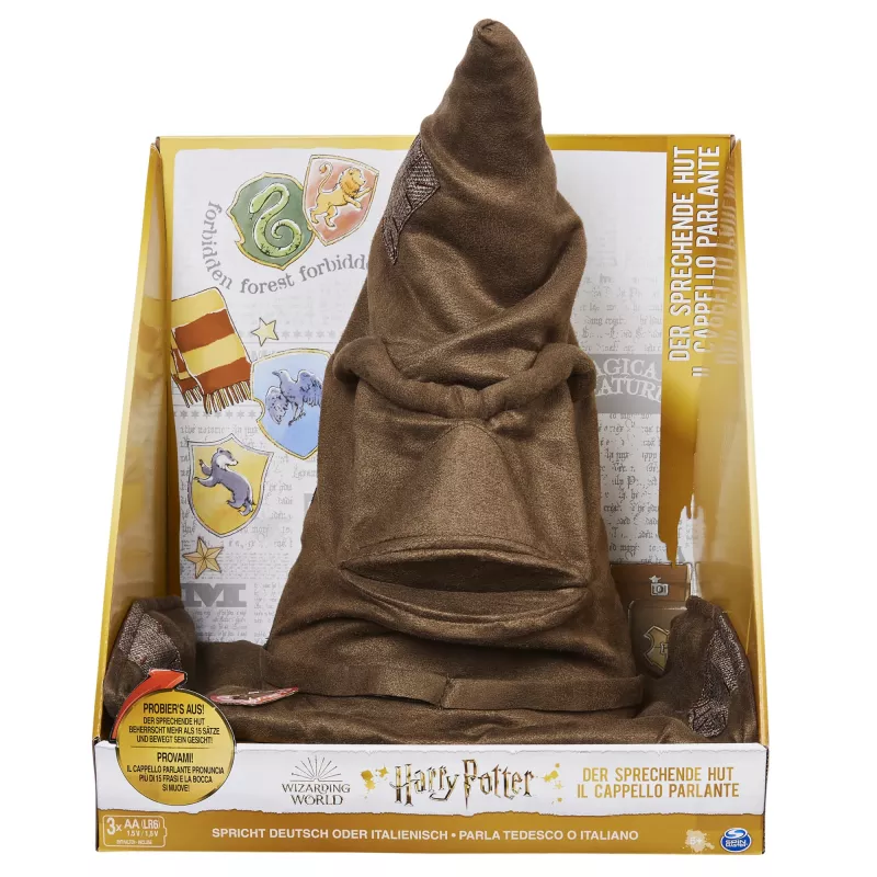 Wizarding World Harry Potter, Mówiąca Tiara Przydziału z 15 frazami do zabawy w odgrywanie ról, zabawka dla dzieci od 5 lat