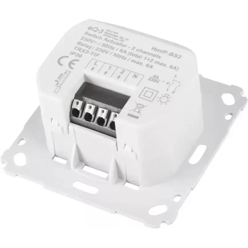 Aktor przełączający Homematic IP 156757A0 — 230 V AC, 1380 W, 868,6 MHz