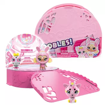 Zoobles, Dance Studio Multipack Playset i walizka do przechowywania z 3 ekskluzywnymi transformującymi się figurkami kolekcjonerskimi, zabawki dla dziewczynek w wieku od 5 lat