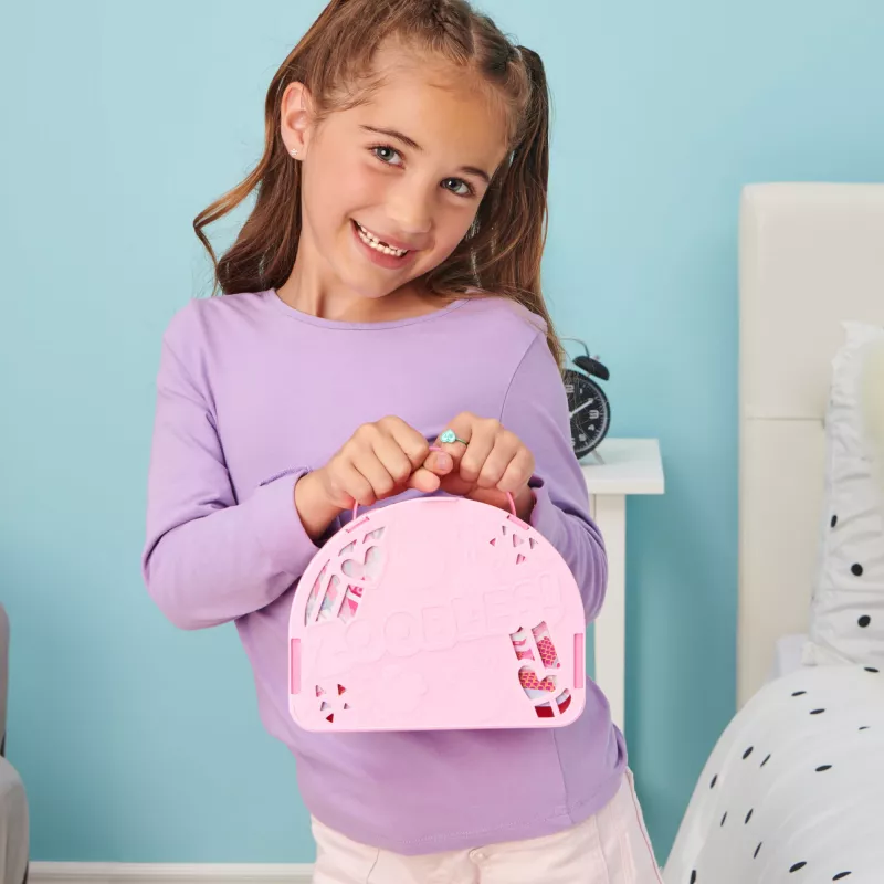 Zoobles, Dance Studio Multipack Playset i walizka do przechowywania z 3 ekskluzywnymi transformującymi się figurkami kolekcjonerskimi, zabawki dla dziewczynek w wieku od 5 lat