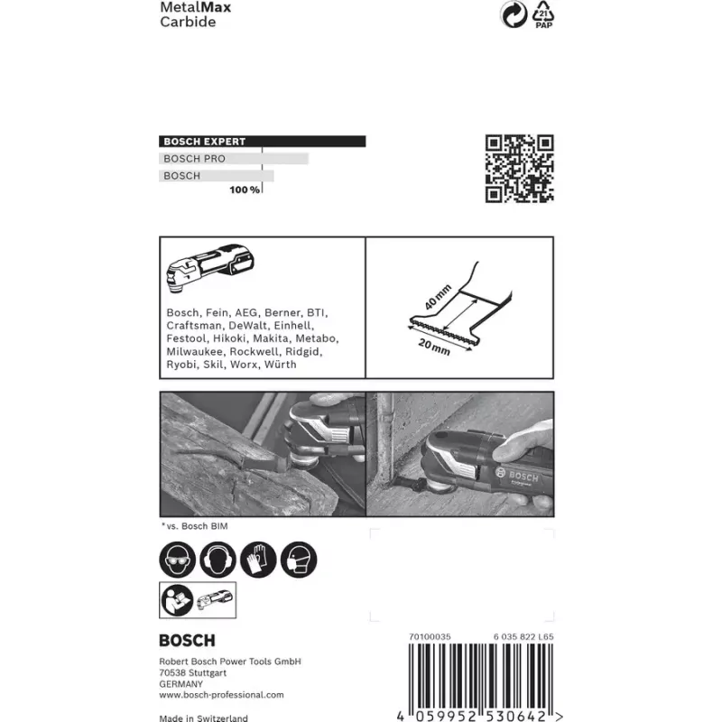 Bosch 2 608 900 012 nasadka do narzędzia wielofunkcyjnego Brzeszczot do cięcia wgłębnego