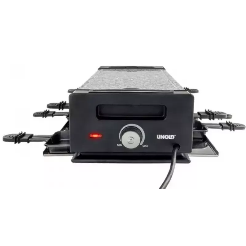 Unold 48730 raclette grill 8 osobowy 1200 W Czarny, Stal nierdzewna