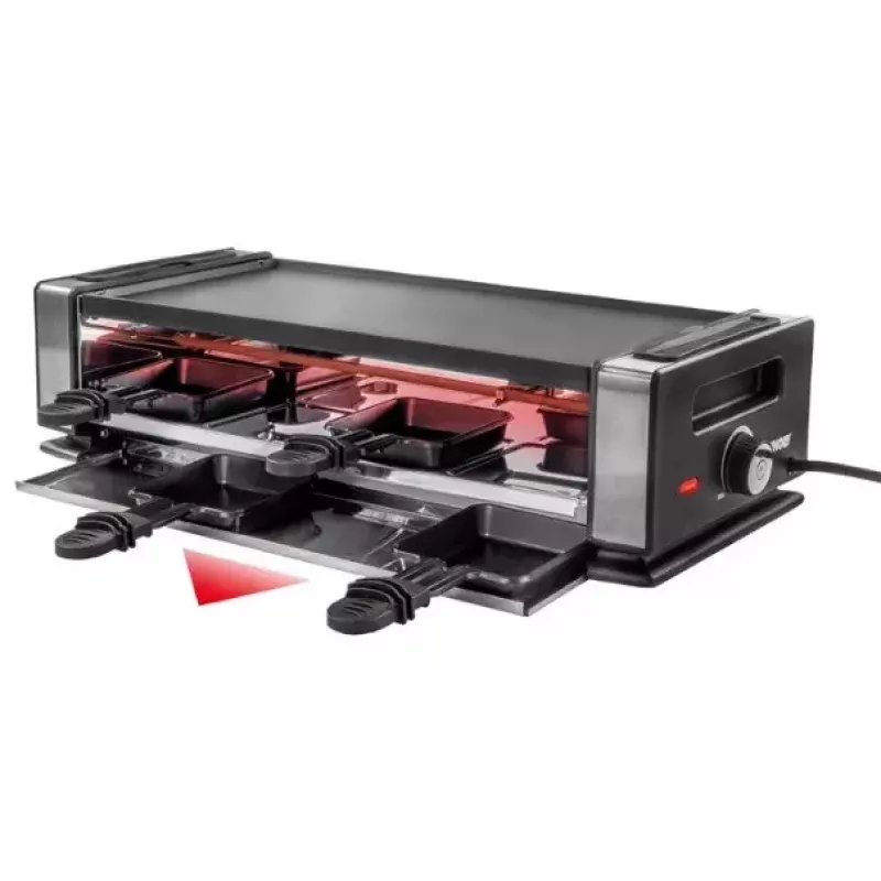 Unold 48730 raclette grill 8 osobowy 1200 W Czarny, Stal nierdzewna