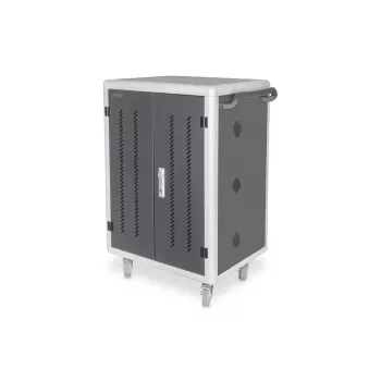 Wózek ładujący DIGITUS 15,6 inch USB-C 30 stacji ładowania PDU wentylator 1260 x 824 x 650 mm