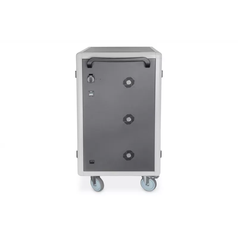 Wózek ładujący DIGITUS 15,6 inch USB-C 30 stacji ładowania PDU wentylator 1260 x 824 x 650 mm