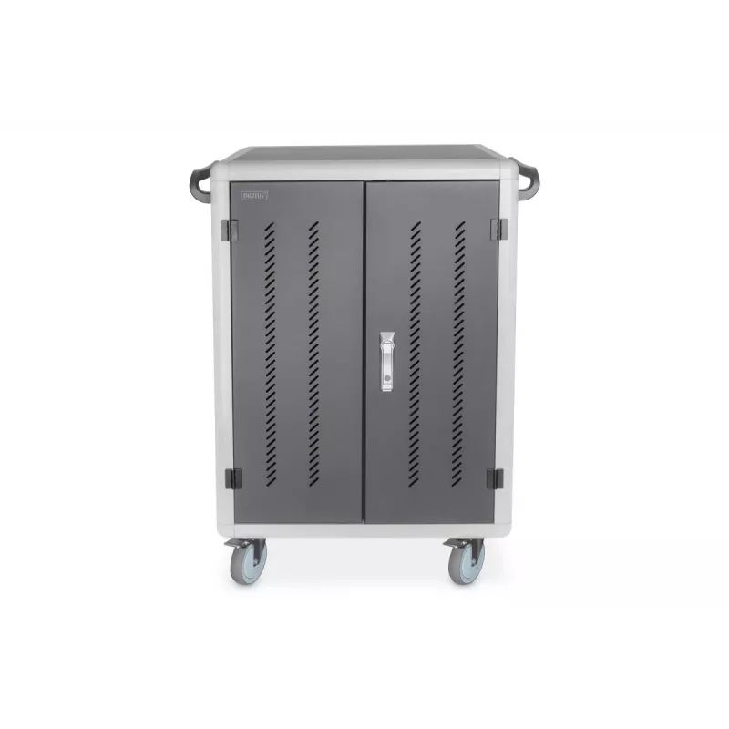Wózek ładujący DIGITUS 15,6 inch USB-C 30 stacji ładowania PDU wentylator 1260 x 824 x 650 mm