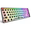 Kompaktowa klawiatura mechaniczna 60% Sharkoon SKILLER SGK50 S4 — Przewodowa USB, układ QWERTY niemiecki, podświetlenie RGB, kabel 1,5 m, czarna
