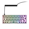 Kompaktowa klawiatura mechaniczna 60% Sharkoon SKILLER SGK50 S4 — Przewodowa USB, układ QWERTY niemiecki, podświetlenie RGB, kabel 1,5 m, czarna
