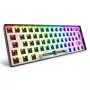 Kompaktowa klawiatura mechaniczna 60% Sharkoon SKILLER SGK50 S4 — Przewodowa USB, układ QWERTY niemiecki, podświetlenie RGB, kabel 1,5 m, czarna