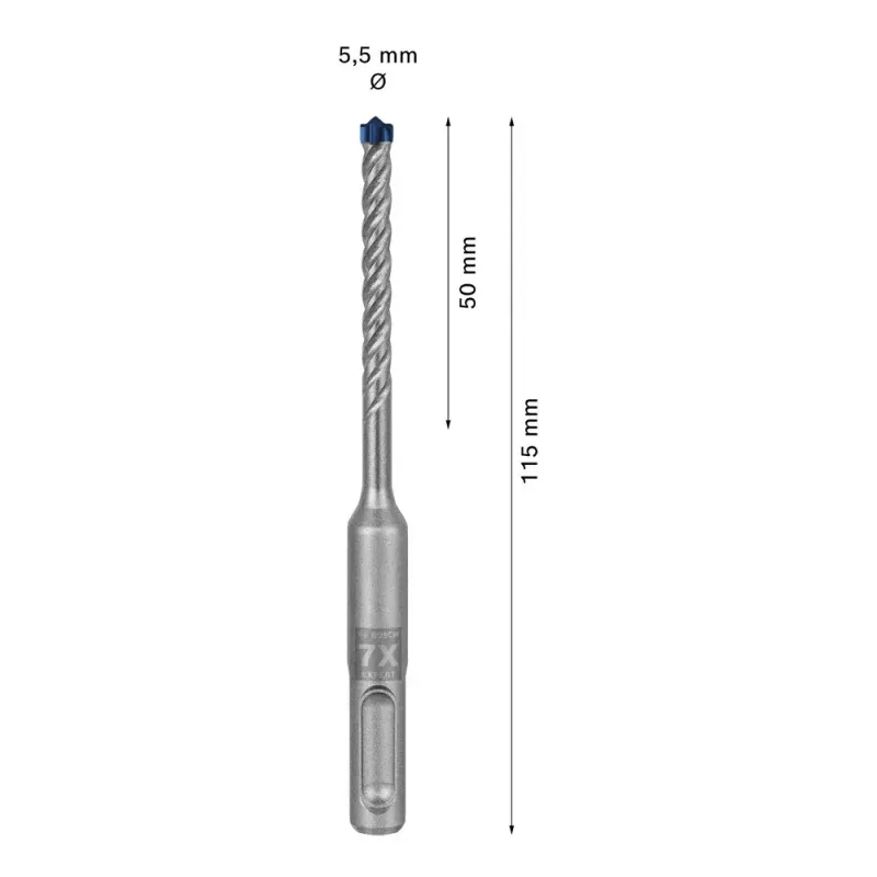 Wiertło Bosch SDS plus-7X 5,5 mm 115 mm