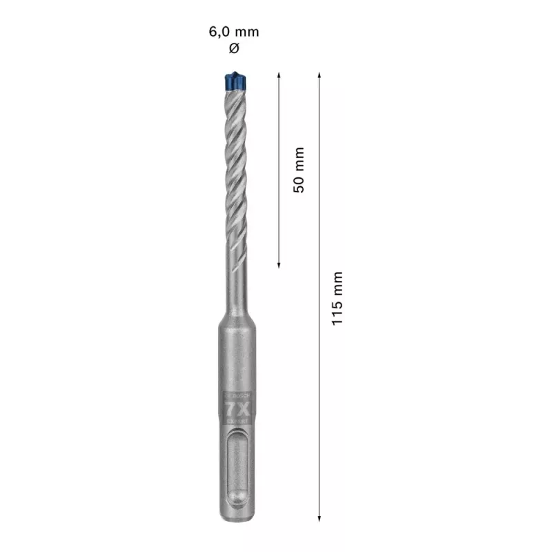 Wiertło Bosch SDS plus-7X 6 mm 115 mm