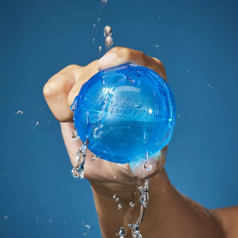 Balony wodne HASBRO Nerf Super Soaker Hydro Balls — wbudowany zbiornik na wodę, 6 szt., plastik, niebieski/żółty, wiek 6+