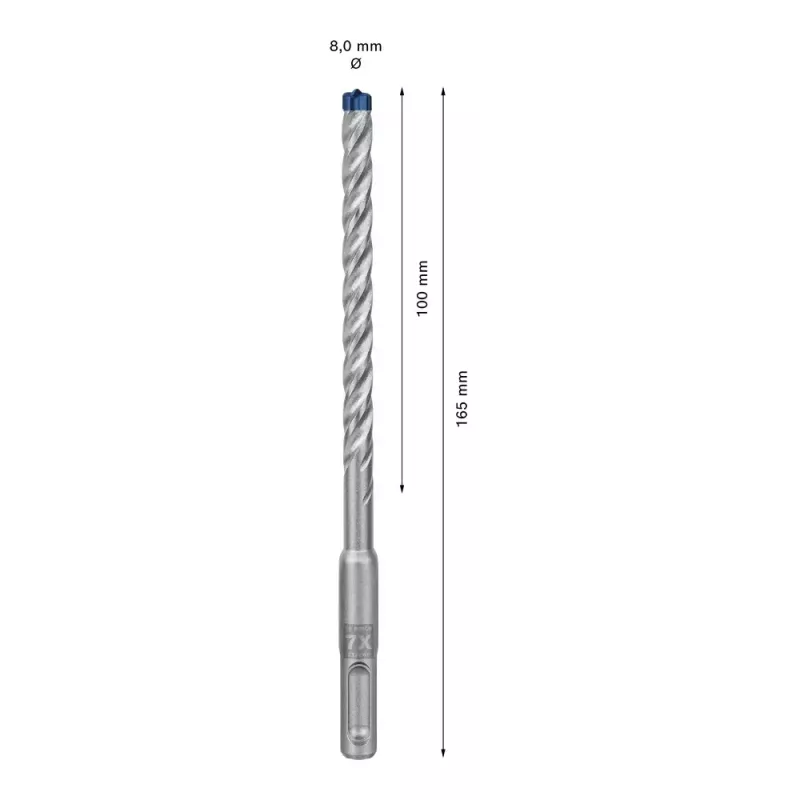 Wiertło Bosch SDS plus-7X 8mm 165mm