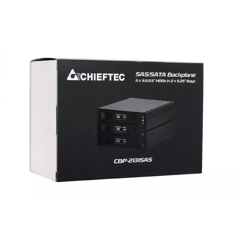 Chieftec CBP-2131SAS panel nośnika Panel nośnika Czarny