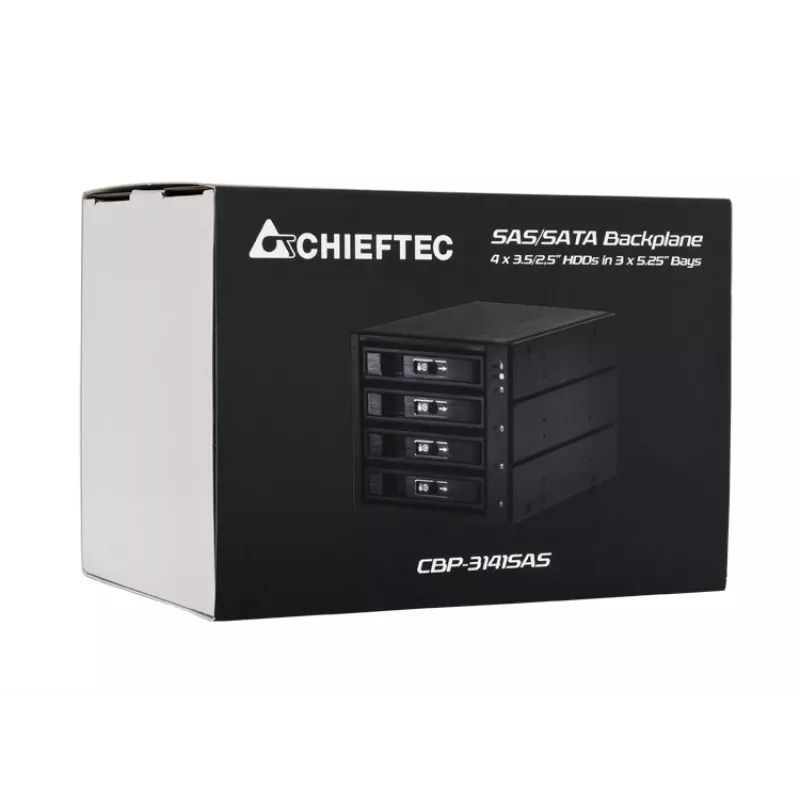 Panel kieszeni napędów Chieftec CBP-3141SAS Czarny