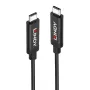 Lindy 5m Active USB 3.2 Gen 2 C/C kabel, 5 m, USB C, USB C, USB 3.2 Gen 2 (3.1 Gen 2), 10 Gbit/s, Czarny