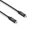 Lindy 5m Active USB 3.2 Gen 2 C/C kabel, 5 m, USB C, USB C, USB 3.2 Gen 2 (3.1 Gen 2), 10 Gbit/s, Czarny