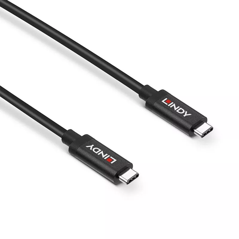 Lindy 5m Active USB 3.2 Gen 2 C/C kabel, 5 m, USB C, USB C, USB 3.2 Gen 2 (3.1 Gen 2), 10 Gbit/s, Czarny