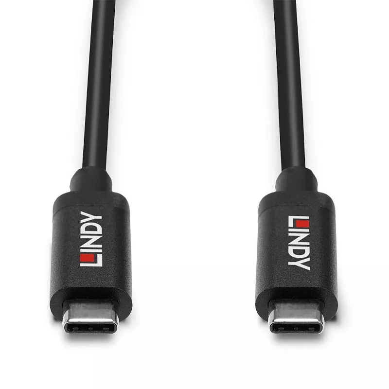 Lindy 5m Active USB 3.2 Gen 2 C/C kabel, 5 m, USB C, USB C, USB 3.2 Gen 2 (3.1 Gen 2), 10 Gbit/s, Czarny