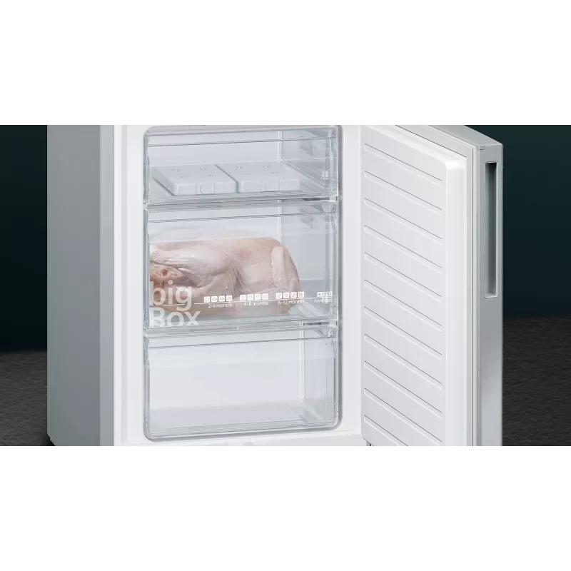 Siemens iQ500 KG39EAICA lodówko-zamrażarka Wolnostojąca 343 L Srebrna