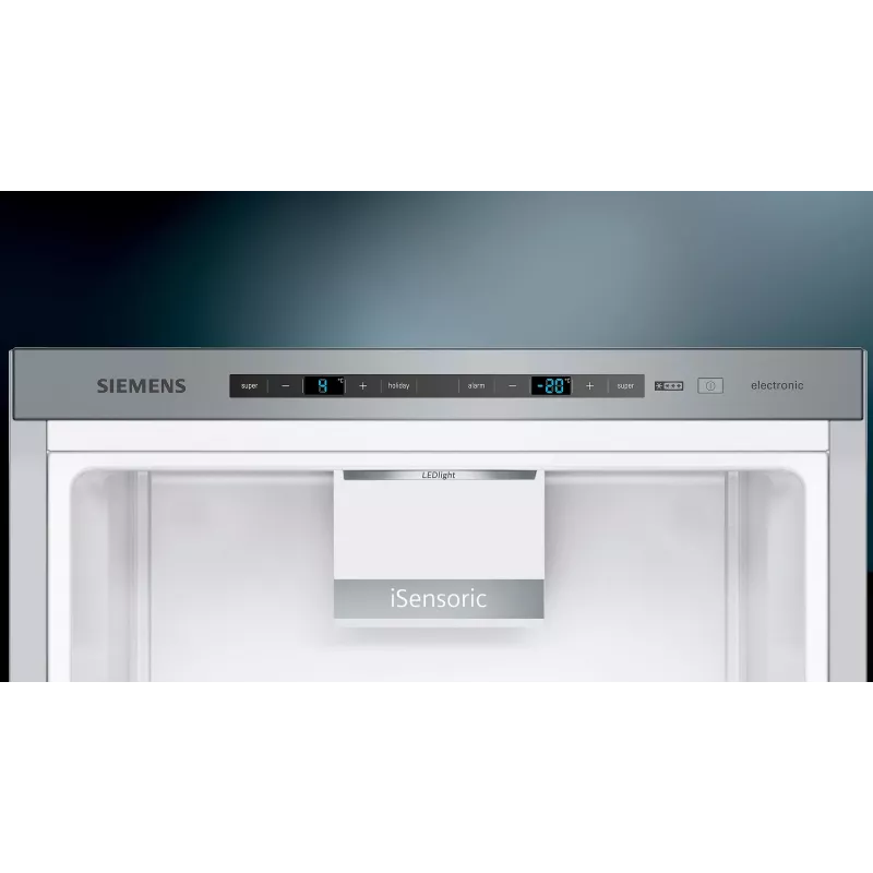 Siemens iQ500 KG39EAICA lodówko-zamrażarka Wolnostojąca 343 L Srebrna