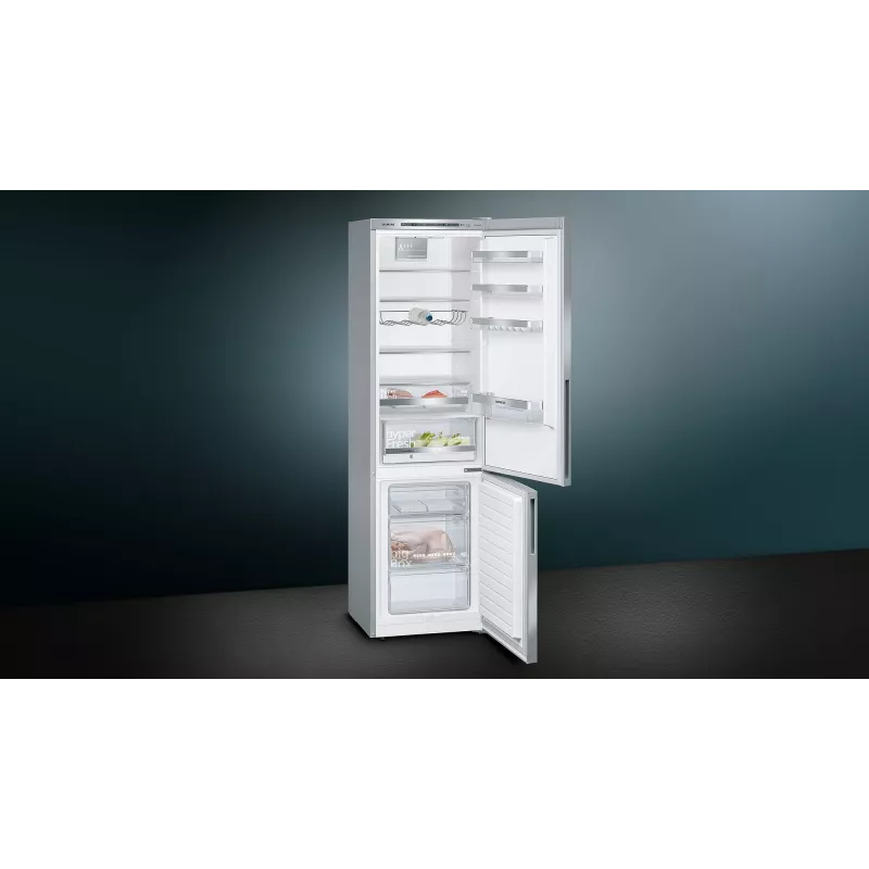 Siemens iQ500 KG39EAICA lodówko-zamrażarka Wolnostojąca 343 L Srebrna