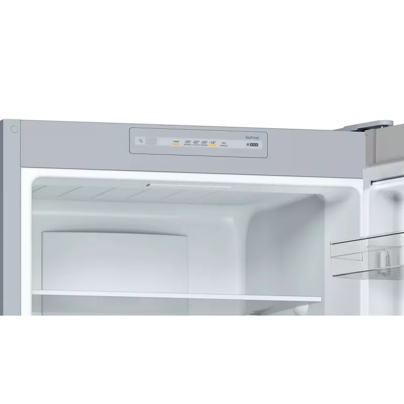 Bosch Serie 2 KGN33NLEB lodówko-zamrażarka Wolnostojąca 282 l Stal nierdzewna