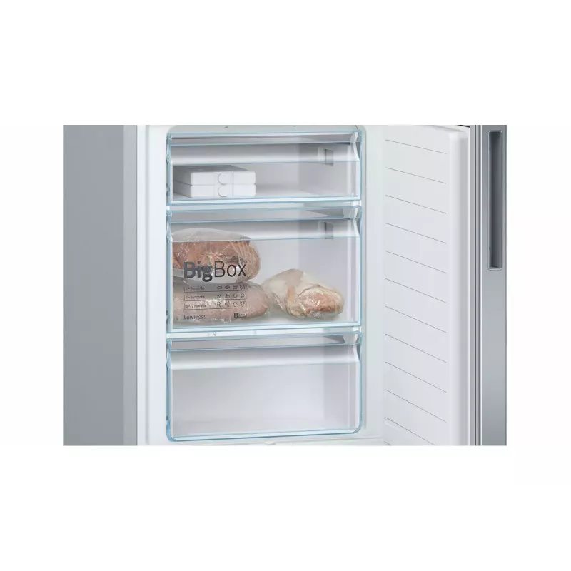 Lodówko-zamrażarka Bosch Serie 6 KGE36AICA wolnostojąca 308 l stal nierdzewna