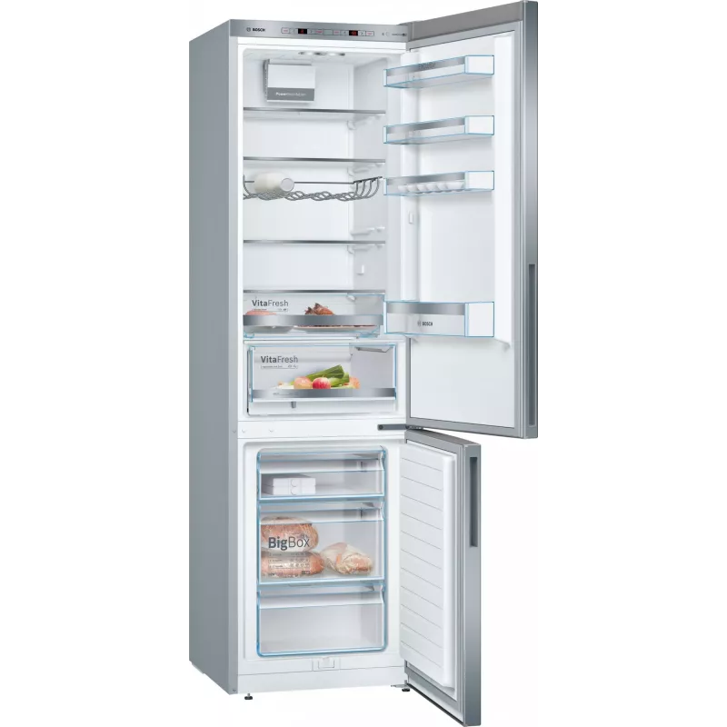 Bosch Serie 6 KGE39ALCA Chłodziarko-zamrażarka wolnostojąca 343 L Stal nierdzewna