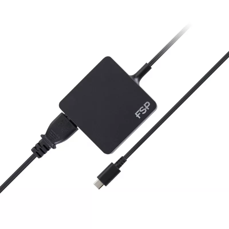 FSP NB C 65 Adapter PD, Wyjście: 5V, 9V, 12V, 15V, 20V, Uniwersalna, Wewnętrzna, 100 - 240 V, 50/60 Hz, 65 W, 5 - 20 V