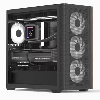 Mini Tower PC Aerocool D301A Czarny Wood ATX Power Supply