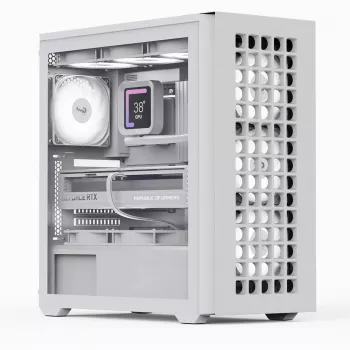Aerocool D502A Midi Tower biały