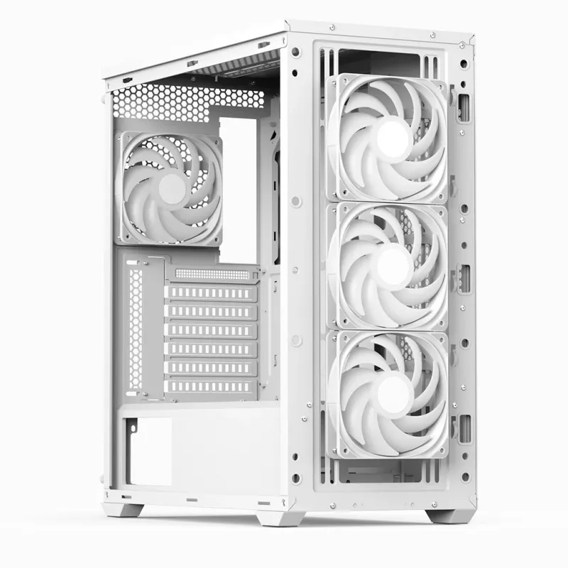 Aerocool D502A Midi Tower biały