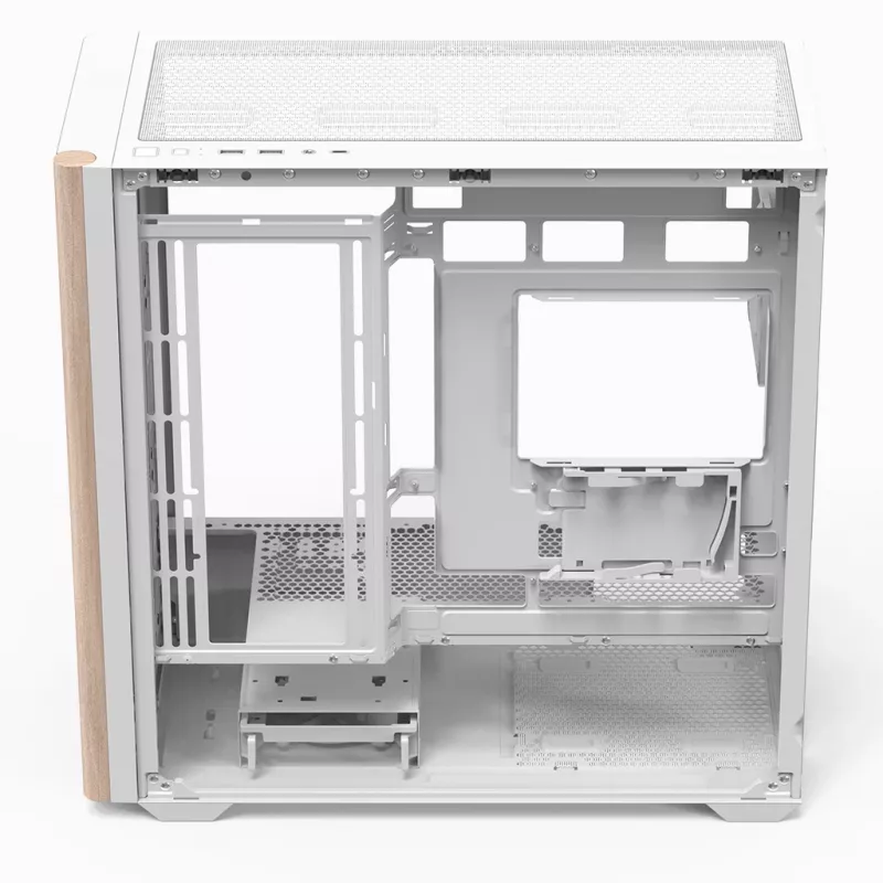 Aerocool D301A Mini Tower biały, Wood