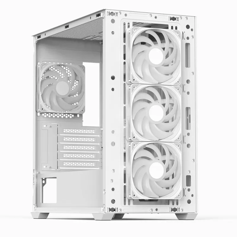 Aerocool D301A Mini Tower biały, Wood