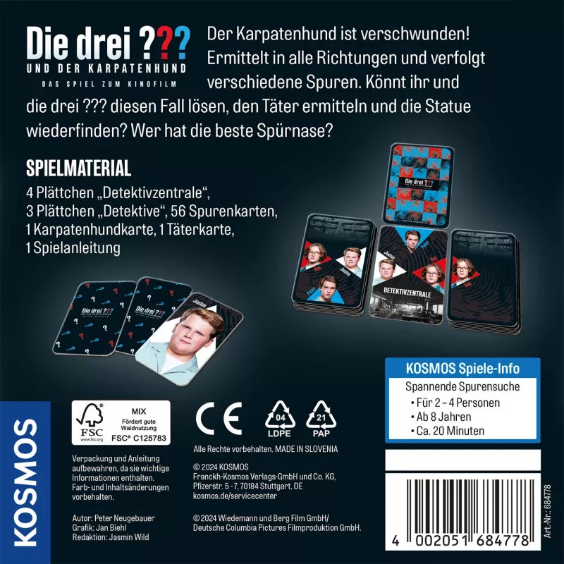 Kosmos 46234735 gra planszowa/karta 20 min Detektyw