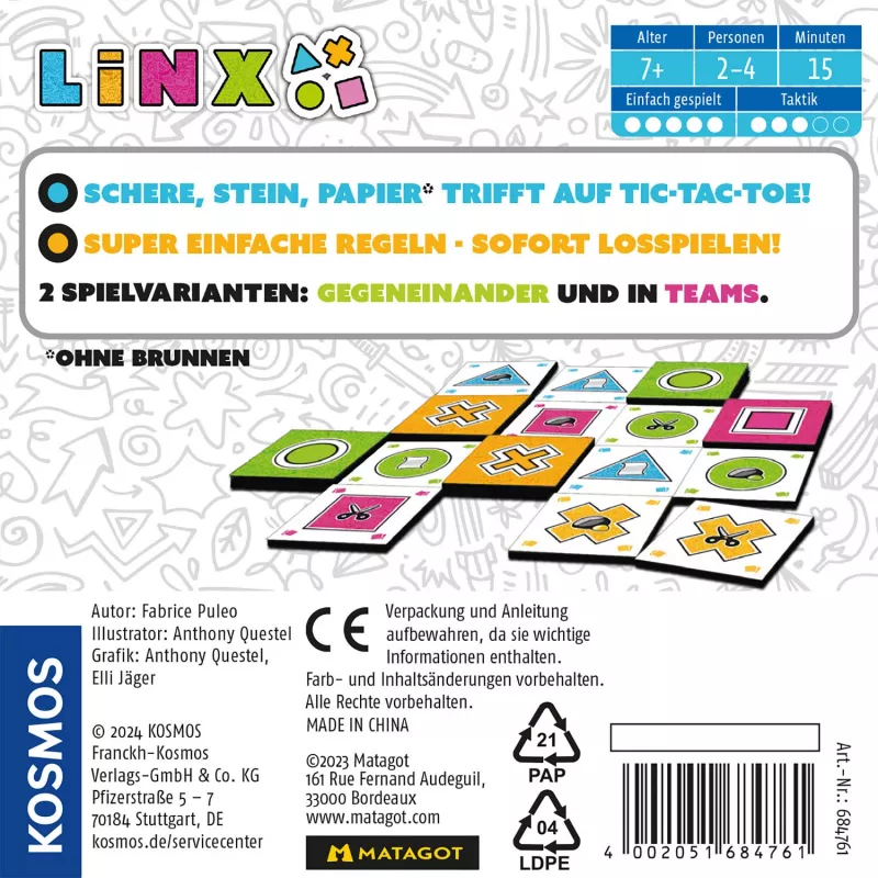 Kosmos Linx 15 min Gra planszowa Kafelkowa