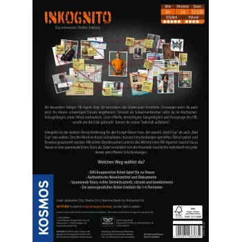 Kosmos Masters of Crime - Inkognito 150 min Gra planszowa Detektywistyczna