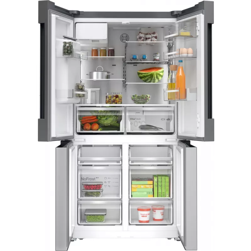 Bosch Serie 6 KFI96APEA lodówka side-by-side wolnostojąca 574 L stal szczotkowana