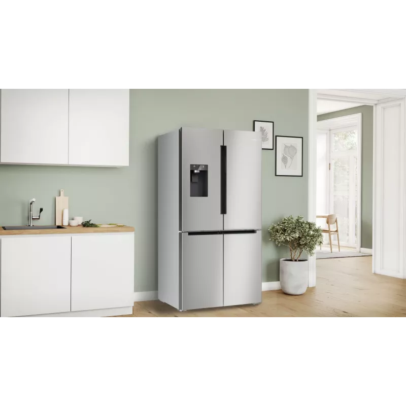 Bosch Serie 6 KFI96APEA lodówka side-by-side wolnostojąca 574 L stal szczotkowana