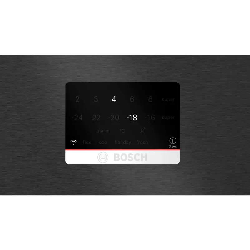 Chłodziarko-zamrażarka Bosch Serie 8 KGP86AXB0N, wolnostojąca, 621 l, czarna, stal nierdzewna
