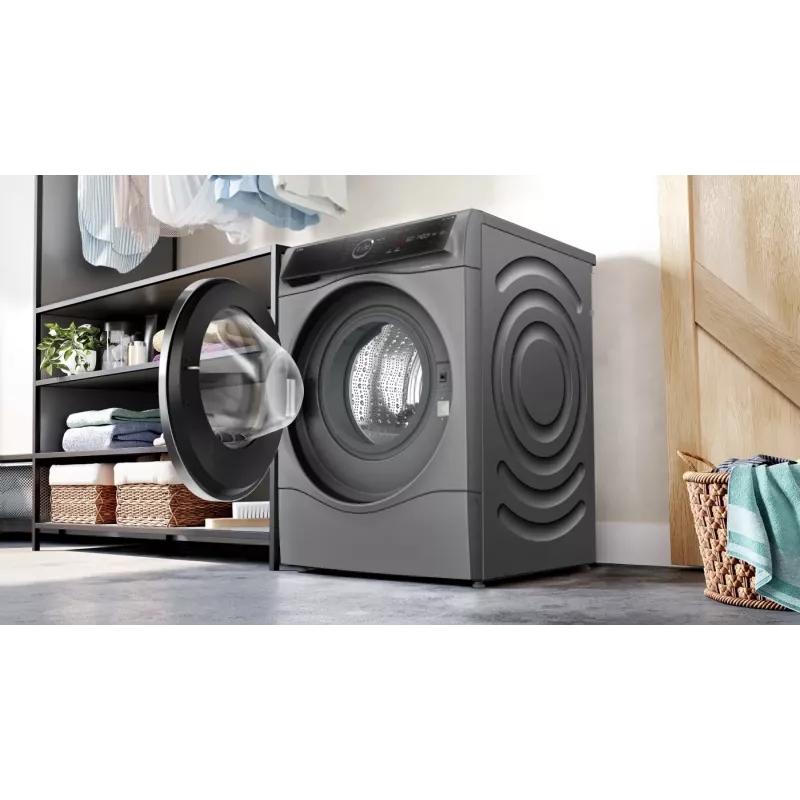Bosch Serie 8 WNC254AS0 pralko-suszarka Wolnostojąca Ładowanie od przodu Stal nierdzewna