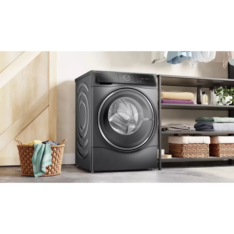Bosch Serie 8 WNC254AS0 pralko-suszarka Wolnostojąca Ładowanie od przodu Stal nierdzewna