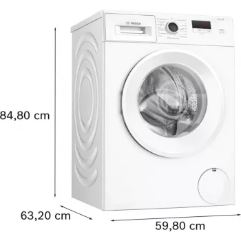 Bosch Serie 2 WGE02420 pralka ładowana od przodu 7 kg 1351 obr./min Biała