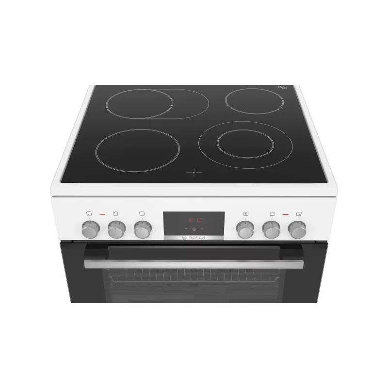 Kuchenka Bosch Serie 4 HKR39C220 wolnostojąca Elektryczna Płyta ceramiczna Biały