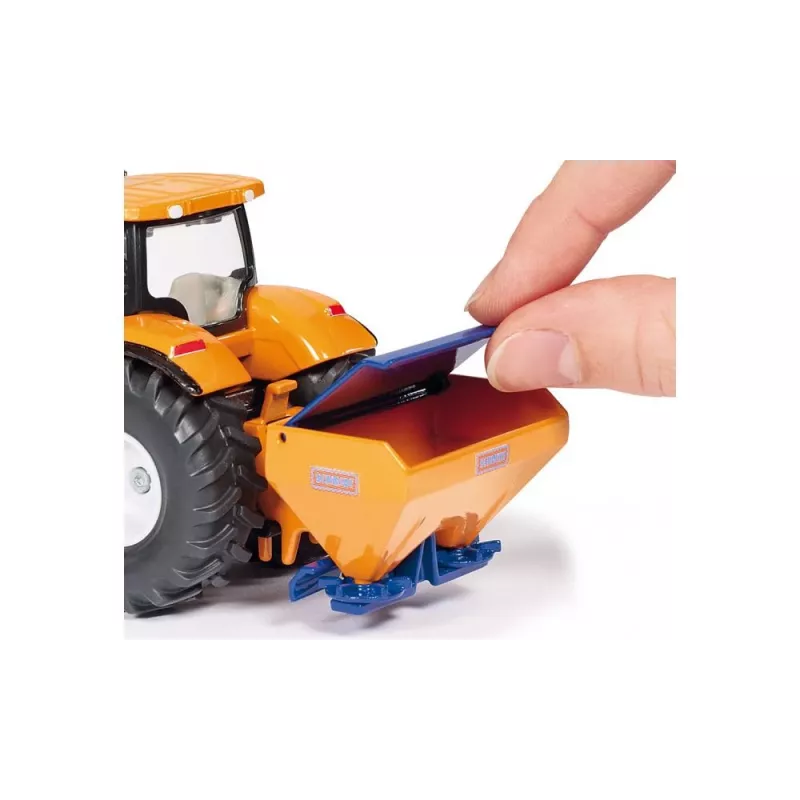 Siku Traktor z pługiem śnieżnym i rozsiewaczem soli, Model traktora, Gotowy do zabawy, 1:50, Metal, Plastik, 3 lat(a), Czarny, Niebieski, Pomarańczowy