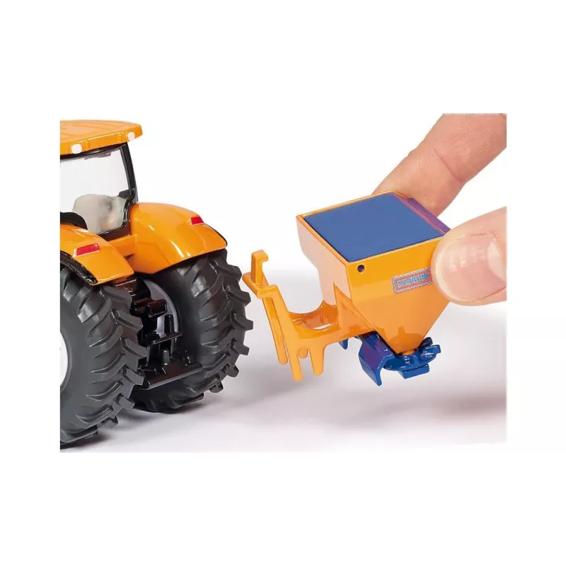 Siku Traktor z pługiem śnieżnym i rozsiewaczem soli, Model traktora, Gotowy do zabawy, 1:50, Metal, Plastik, 3 lat(a), Czarny, Niebieski, Pomarańczowy