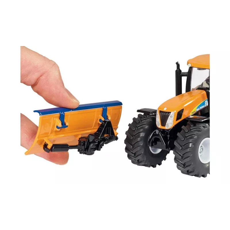 Siku Traktor z pługiem śnieżnym i rozsiewaczem soli, Model traktora, Gotowy do zabawy, 1:50, Metal, Plastik, 3 lat(a), Czarny, Niebieski, Pomarańczowy