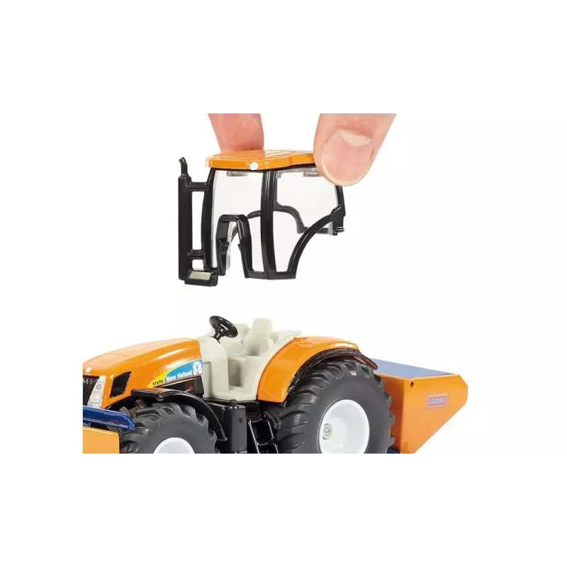 Siku Traktor z pługiem śnieżnym i rozsiewaczem soli, Model traktora, Gotowy do zabawy, 1:50, Metal, Plastik, 3 lat(a), Czarny, Niebieski, Pomarańczowy